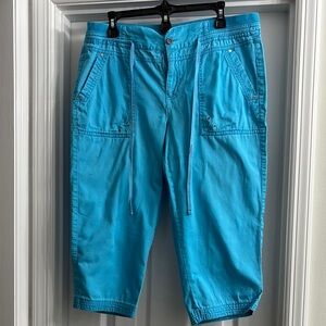 White Stag Bright Blue Capri Pants